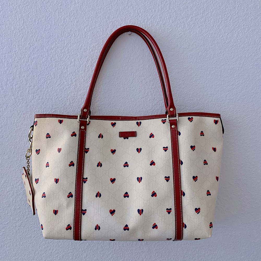 Gucci Heart Supreme Tote